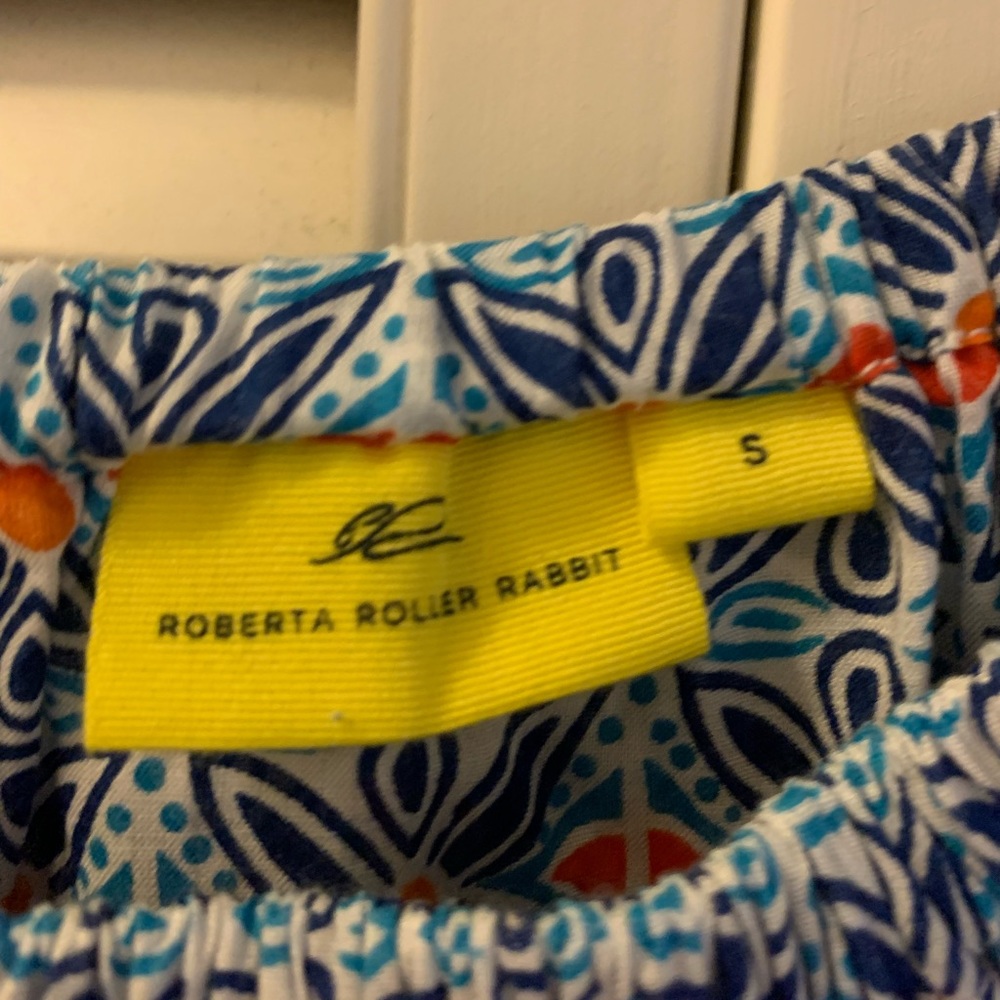 Roberta Roller Rabbit Off-Shoulder Top - S - Picture 2 of 5